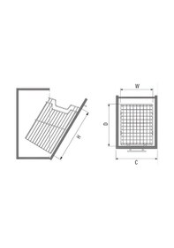 Resim Starax 8117-a Antrasit Askılı Çamaşır Sepeti Antrasit 