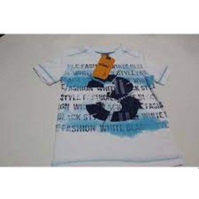 Resim Almi 3 Baskılı Erkek Çocuk Tişört Erkek Bebek Tshirt Beyaz 
