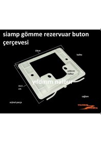 Resim Siamp Gömme Rezervuar Buton Çerçevesi Küçük Boy Arka Kapak 