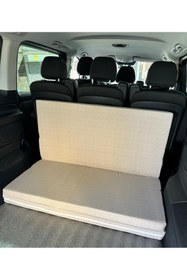 Resim Vip Home Concept Market Ürünleri Araç Yatağı Sünger Katlanabilir Oto Yatağı Üniversal 120x180x6 cm-Tesla Ve Birçok Modele Uygun-KREM 