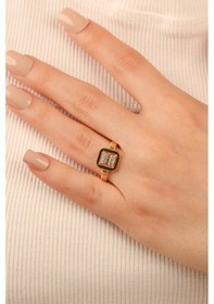 Resim Çgk Çiğdem Gürel Kuyumculuk Parçalı Baget Ajda Altın Yüzük Yaldız 