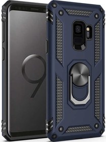 Resim Samsung Galaxy Uyumlu S9 Kılıf Tank Zırh Yüzüklü Mıknatıslı Standlı Kapak Vega 