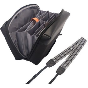 Resim Cwatcun D123 4l Kamera Çantası Suya Dayanıklı Kamera Askılı Çanta Omuz Askılı Fotoğrafçı Omuz Çantası Canon Sony Nikon Aynasız Kameralar İçin Yedek Saklama Çantası 