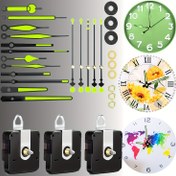 Resim 3 Adet DIY Saat Mekanizması Kiti, 6 Parlayan Kolu Seti - Yüksek Tork, Sessiz Çalışma, Kolay Kurulum, Dayanıklı Plastik/Metal - Çeşitli Saat Stilleri & Tamir Araçları İçerir, Ev Saati Yedek Parçası|Çok Yönlü Saat Parçaları|Kaliteli Tamir Kiti, Saat Mekanizması Kiti 