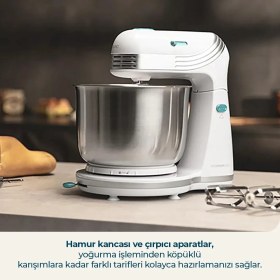 Resim Cecotec Cecomixer Easy White Stand Mikser Hamur Yoğurma ve Çırpma Makinesi 