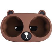 Resim Suntek Tesla Model 3 Y İçin Merkezi Konsol Fincan Ek Parçası Kahverengi 