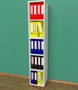 Resim 3G TASARIM Modüler Açık Raflı Kitap Ve Dosya Dolabı 3g-001-ad-beyaz / 35x35x190h 