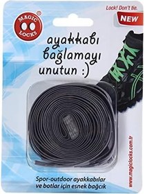 Resim Magic Locks Yassı Bağcık Gri 