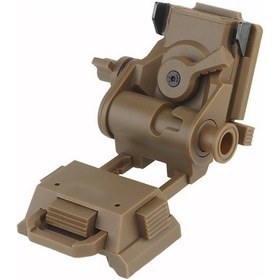 Resim Xiyyadms Askeri Kask Gece Görüşü Ayakçılığı Nilon Malzeme L4g24 Pvs15/pvs18/gpnvg18 Uyumlu Taşıyıcı Kahverengi, Universal Boy, Kauçuk Kutuda 