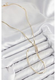 Resim Pirinç Zirkon Taşlı Ezme Zincirli Model Gold Renk Y Kolye - Tj-bko10465 Çok Renkli 