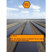 Resim NetBazaars 80 cm Enli Malç Naylonu, Çilek, Marul, Karpuz Üretimi Için Ot Engelleyici, Toprak Nem Koruyucu 