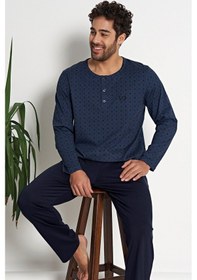Resim Pijadore 1686 Erkek Uzun Kollu Pijama Takım 001 