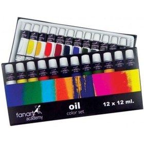 Resim Yağlı Boya Seti 12 'li ( 12 x 12 Ml ) - Fanart Academy 
