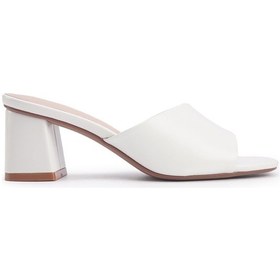 Resim Nine West Nasla 4fx Beyaz Kadın Topuklu Terlik 000000000101484729 Beyaz 