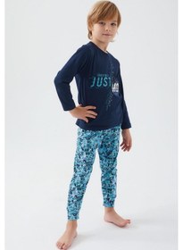 Resim Roly Poly 3049 Move Running Faster Erkek Çocuk Kısa Kol Pijama Takım 001 