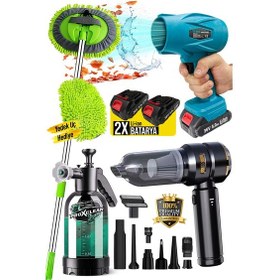 Resim Xlturbo Hava Üfleme Makinesi Köpük Atan Pompa Turbo Vakum Araç İçi Süpürge Full Bakım Seti 