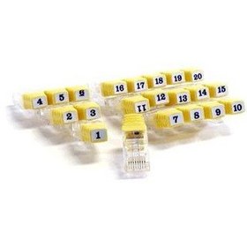 Resim Jdsu-Tp312 Resi-Tester Tm Cihazları İçin 1 Set (1 İle 20 Arası) Rj45 Kablo Belirleyicisi (Wiremapper) 