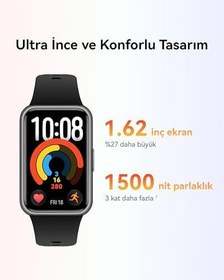 Resim HUAWEI Band 11 Akıllı Saat, 1.62″ AMOLED Ekran, 1500 nit, Spor ve Aktivite Takibi, Kalp Atış Hızı ve SpO2 Ölçümü, 14 Güne Varan Pil Ömrü, Duygusal Zindelik Özellikleri, 5 ATM Suya Dayanıklılık, Mor 