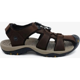 Resim Greyder Erkek Haki Hakiki Deri Sandalet 6Y1CS14630 