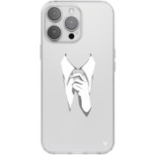 Resim iPhone 14 Pro Max Kravat Telefon Kılıfı 
