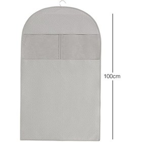 Resim Ocean Home Textile Gri Balıksırtı Elbise Kılıfı 60 x 100 cm 