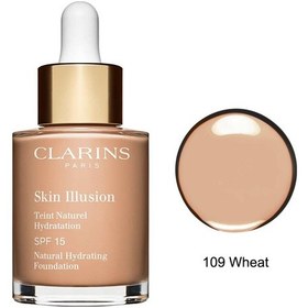 Resim Clarins Skin Illusion Natural Fondöten 30 ML Fondöten 109 Wheat 