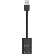 Resim Orico USB 2.0 TRS 3.5mm Jack Girişli Harici Ses Kartı Siyah 