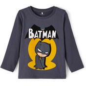 Resim NMMSKYLAR SUPERFRIENDS GRI Erkek Çocuk Kısa Kol T-Shirt Name It