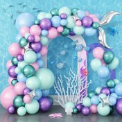 Resim Set, Balon Çelenk Kemer Kiti, Deniz Kızı Temalı Parti Dekoru, Doğum Günü Partisi Dekoru, Tatil Dekoru, Ev Dekoru, Sınıf Dekoru, Atmosfer Arka Plan Düzeni, Kapalı Dekor, Parti Dekor Malzemeleri 