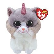 Resim Ty Beanie Boos Asher Boynuzlu Kedi 15 cm. 