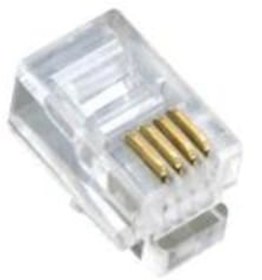 Resim 4P/4C Rj9 Konnektör Modular Plug 100'Lük Paket 