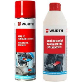 Resim Würth Deri Besleyici Bakım Kremi Araç Içi Temizleme Spreyi 500ml 