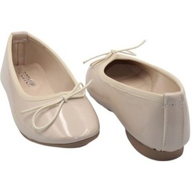 Resim Celira Bej Rugan Tokalı Günlük Babet Ayakkabı Bej 