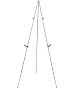 Resim Suntek Teleskopik Sergileme Şövalesi Katlanır Tripod Gümüş 