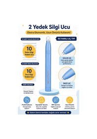 Resim Deli Eh02800 Macaron Mist Mavi Elektrikli Silgi Seti 