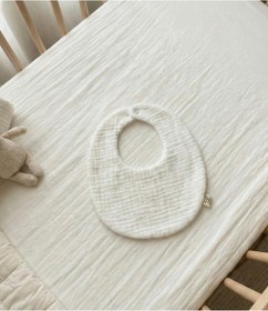 Resim Oval 2'li %100 Pamuk 8 Kat Müslin Bebek Önlüğü / Yakalık / Salya Önlüğü 