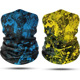 Resim Dair Aksesuar 2'li Set Boyunluk Erkek Boyunluk Kadın Boyunluk Motosiklet Boyunluk Maske Balaklava Outdoor Maske 