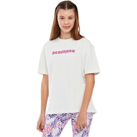 Resim Skechers Legging Kız Çocuk Beyaz Tayt 