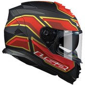 Resim LS2 Storm 2 Foggy Mat Siyah-kırmızı Kask Xl 