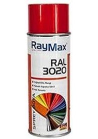 Resim Raymax Akrilik Ral 3020 Trafik Kırmızı Sprey 400Ml.Madein Germany 