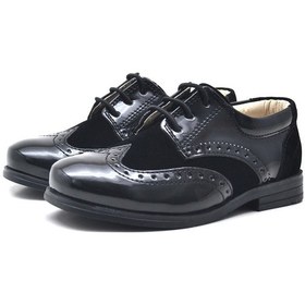 Resim Titan Rugan Bağcıklı Klasik Erkek Bebek Abiye Ayakkabı (264727186) siyah 