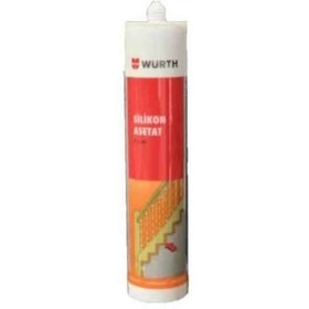 Resim Würth Silikon Asetat Siyah Renk Metal Cam Porselen Birleşim Yerleri Için 310 ml 