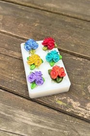 Resim Rufus Concept Gül Mini Altılı Silikon Mum Kalıbı 