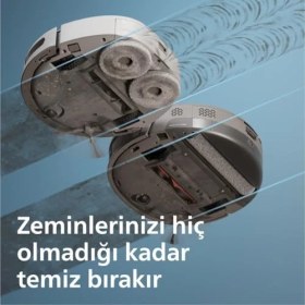 Resim 9000 Serisi Süpürge, Islak ve Kuru Temizlik, Bakterilere Karşı%99.9 Etkili, Yüksek Emiş Gücü, Uygulaması ile Uzaktan Kontrol, XU9100/10 