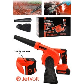 Resim Jetvolt 21V Şarjlı Kompresör Hava Üfleme Makinesi - Kırmızı 
