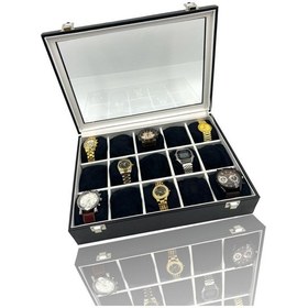 Resim RichBox 15'Li Saat Kutusu Siyah/Beyaz 