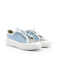 Resim Gönderi(R) Gönderi R Mavi Kot Triko Taşlı Comfort Dolgu Taban Sneaker Mavi 