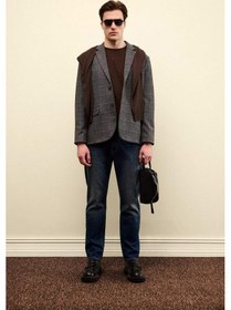 Resim Defacto Modern Fit Blazer Ceket F7673ax25auar198 Antrasit 