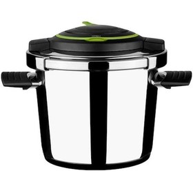 Resim Leggno Pcp1212pc4 Procook Pre. Düdüklü Tencere 4lt +4 Kapak Cont. Gümüş - Siyah 