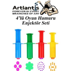 Resim Oyun Hamuru Kalıbı Merdane Silindir Kesici Ve Enjektör Seti 9 Parça 1 Paket Okul Kreş Ana Sınıfı Etkinlik Okul Öncesi 